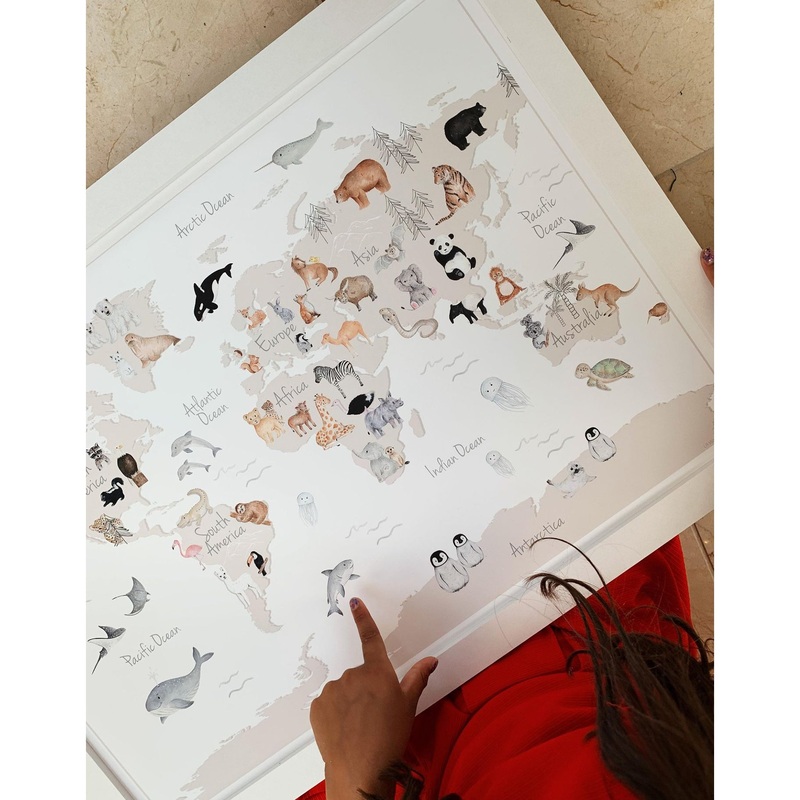 World Map Fine Art Print – Print Only