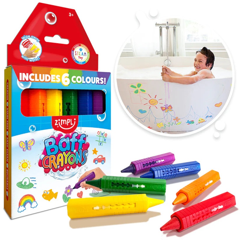 Zimpli Baff Crayons 6 Pack