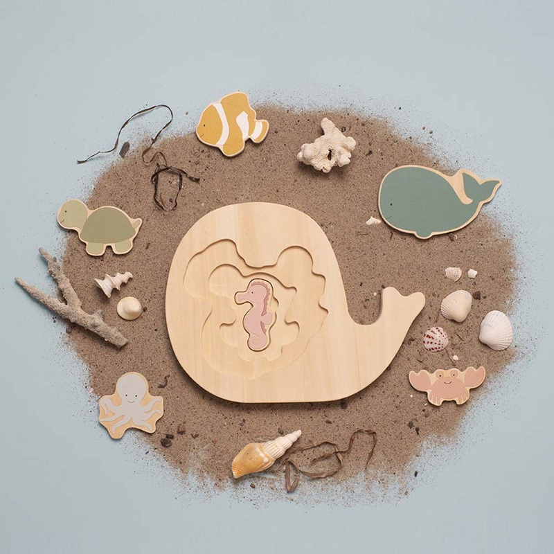 Wooden Coral Puzzle by Jabadabado