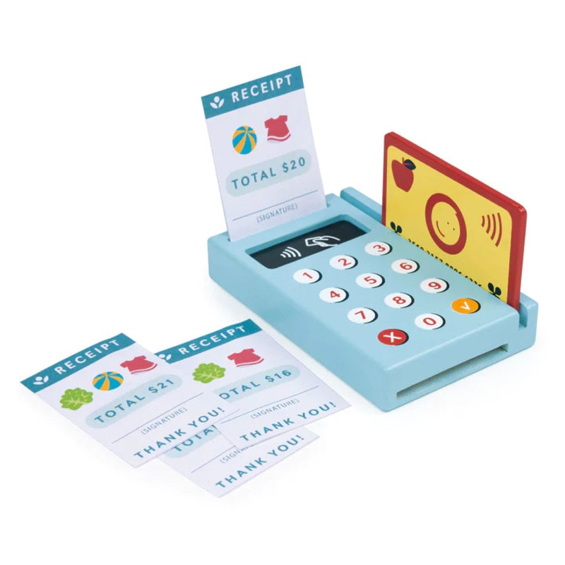 Wooden Pretend Play Card Machine by Mentari