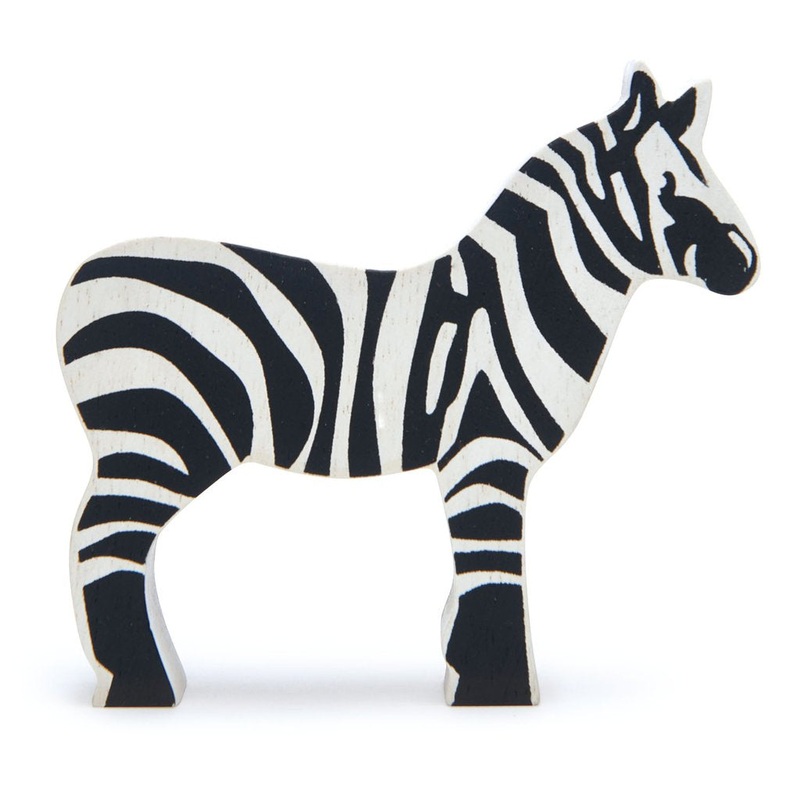 Zebra Wooden Safari Animals