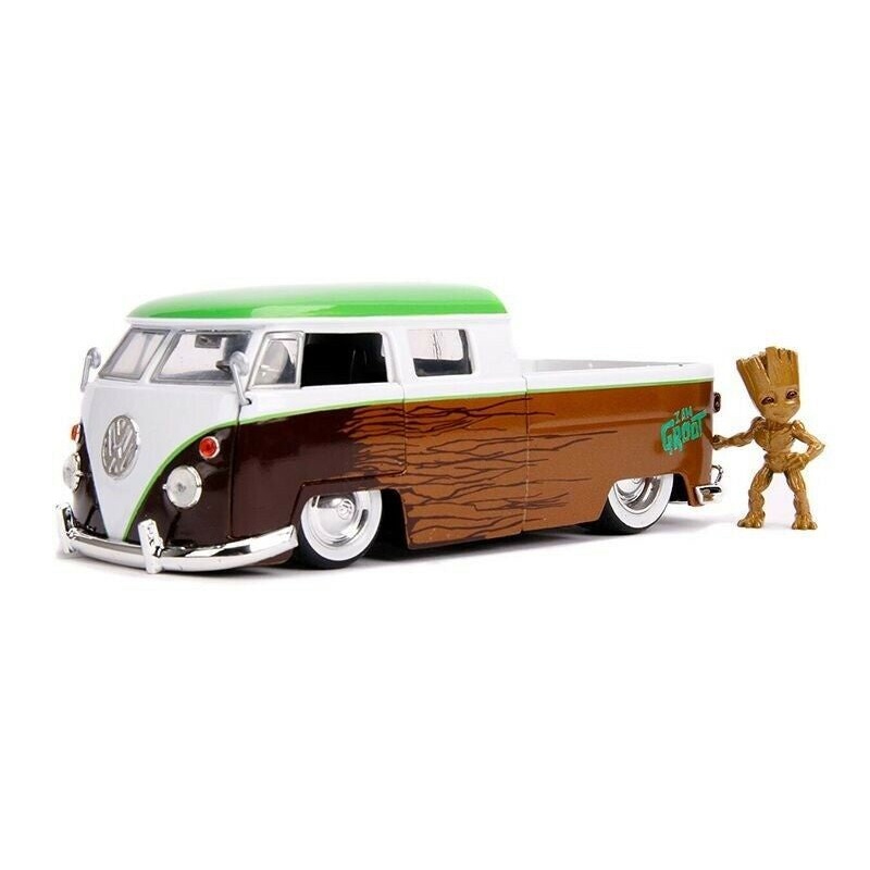 Jada 1:24 1963 VW Bus Pickup w/ Baby Groot