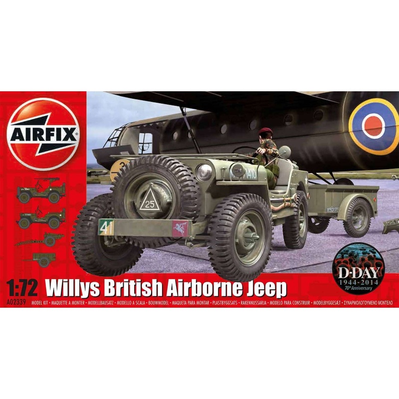 Airfix 1:72 Willys Brit. Airborne Jeep