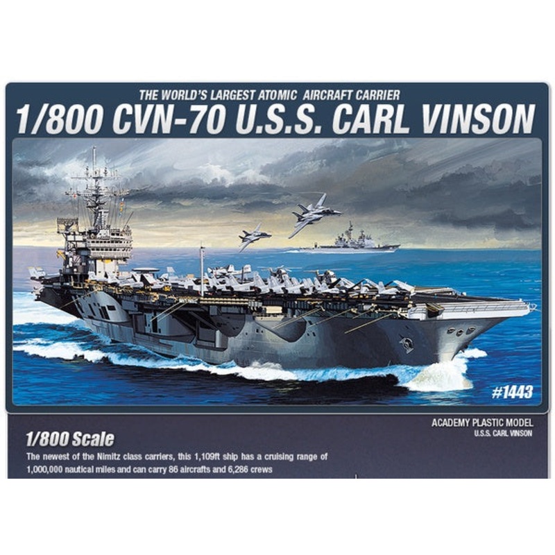 Academy 1:800 CVN-70 U.S.S. Carl Vinson