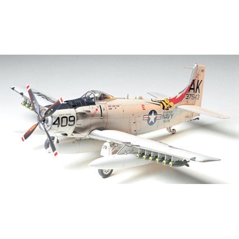 *Unsealed, Aged Decals* Tamiya 1:48 Douglas A-1H Skyraider (LW)