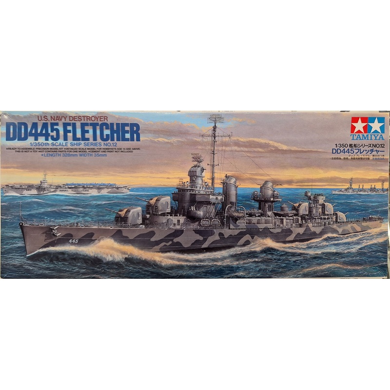 Tamiya 1:350 DD445 Fletcher USN Destroyer (LW)