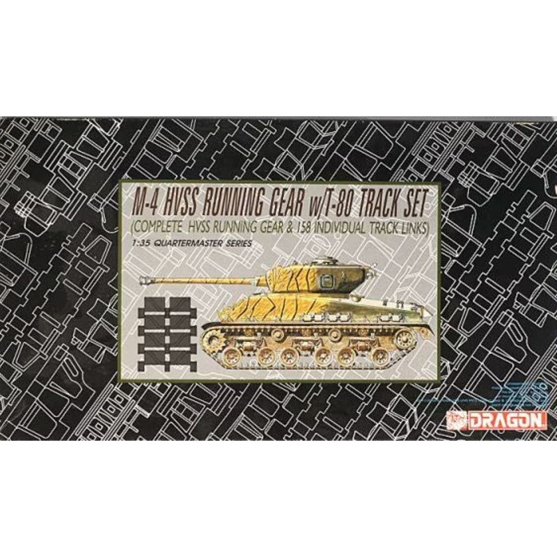 *Vintage* Dragon 1:35 M-4 HVSS Running Gear w/T-80 Track Set