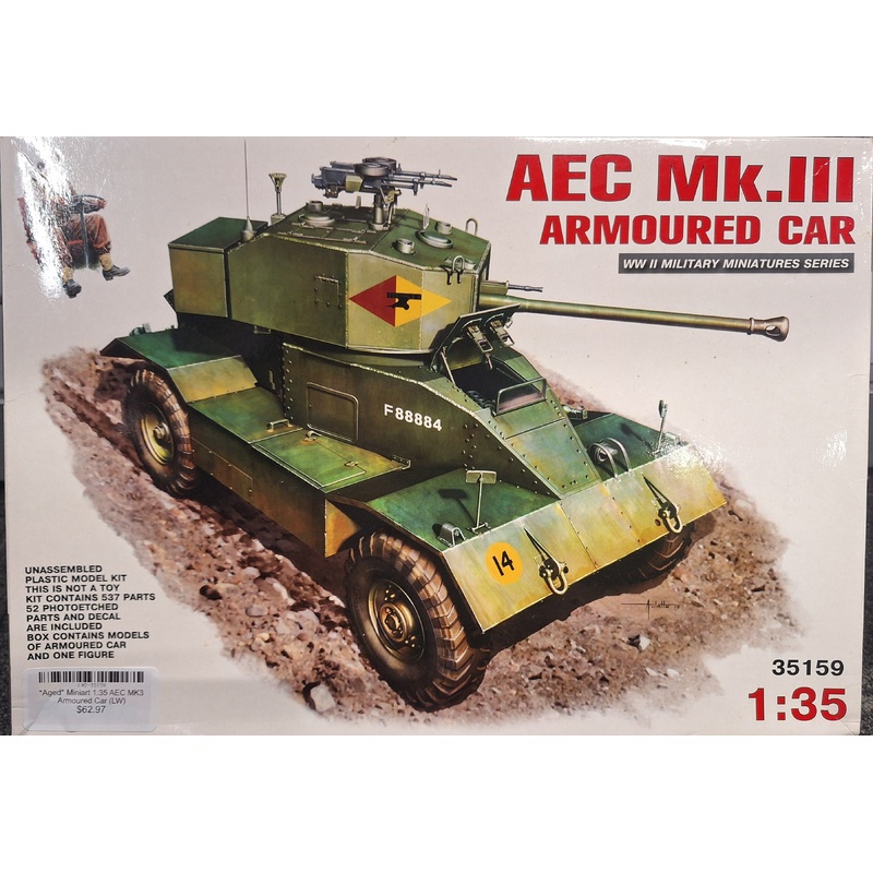 *Aged* Miniart 1:35 AEC MK3 Armoured Car (LW)