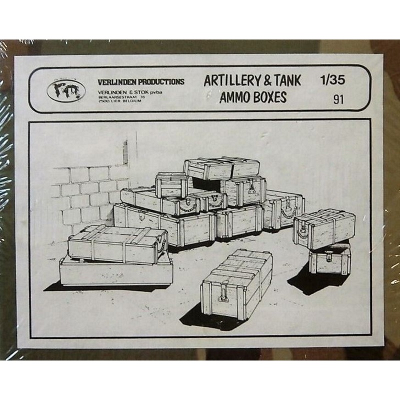 VP 1:35 Artillery & Tank Ammo Boxes Resin Set