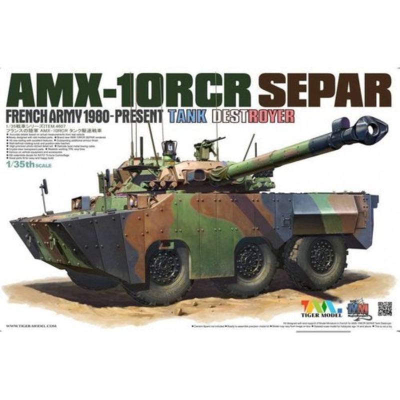 Tiger 1:35 French Army AMX-10RCR Separ Tank Destroyer