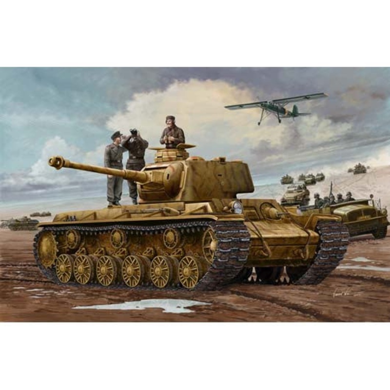 Trumpeter 1:35 German Pz.Kpfw KV-1 756(r) Tank