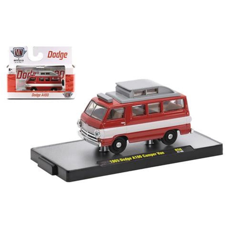 M2 1:64 1965 Dodge A100 Camper Van Red/White