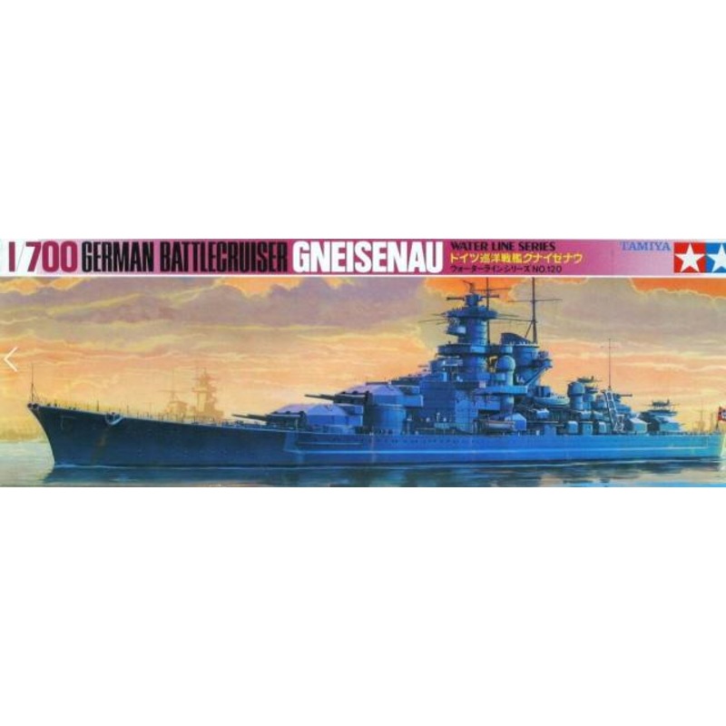 Tamiya 1:700 Gneisenau German Battlecruiser