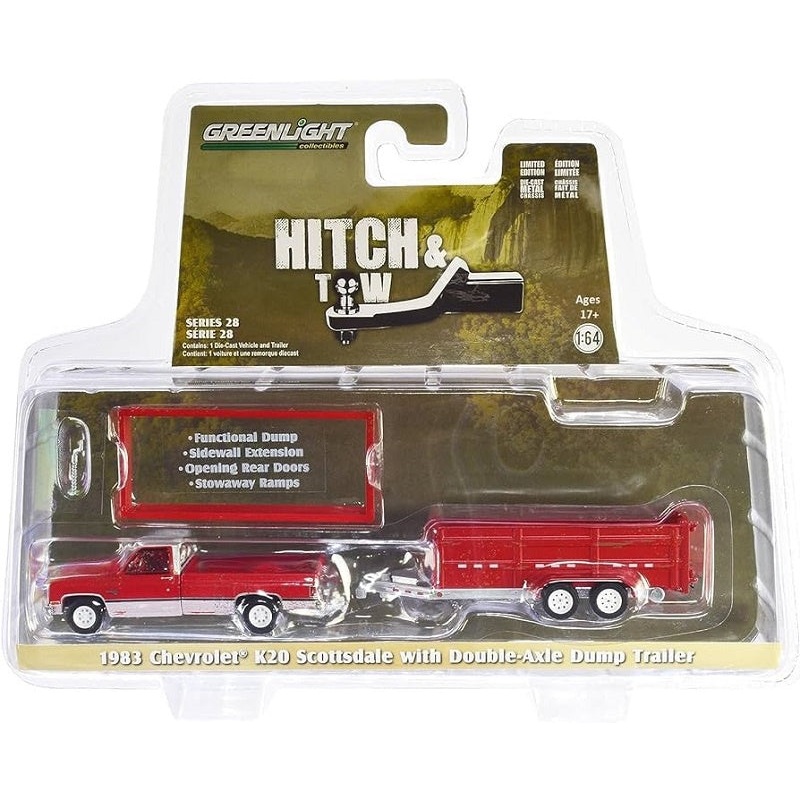 GL 1:64 1983 Shev Scottsdale K20 w/Tandem Dump trailer