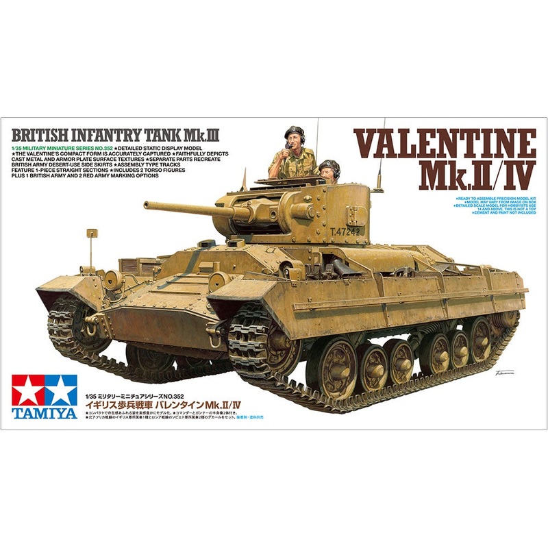 Tamiya 1:35 Valentine MkII/IV Tank (LW)