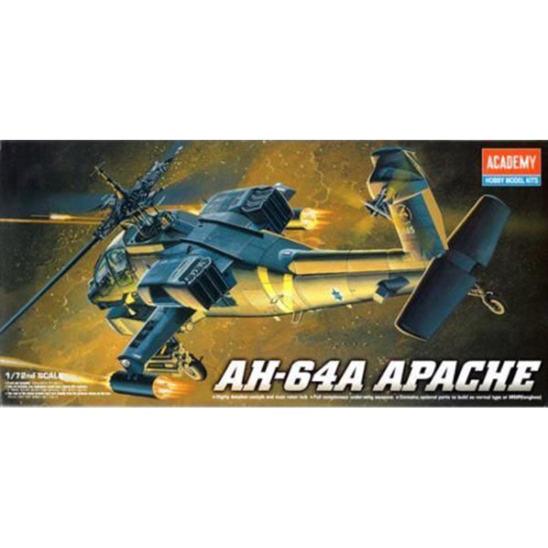 Academy 1:72 AH-64A Helicopter