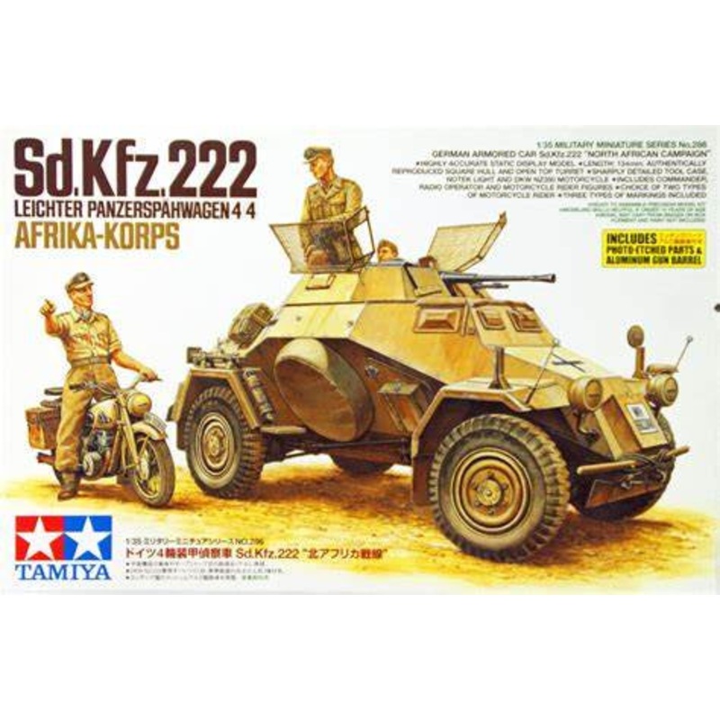 Tamiya 1:35 Sd.Kfz.222 Leichter Panzerapahwagen 4×4 Afrika-Korps