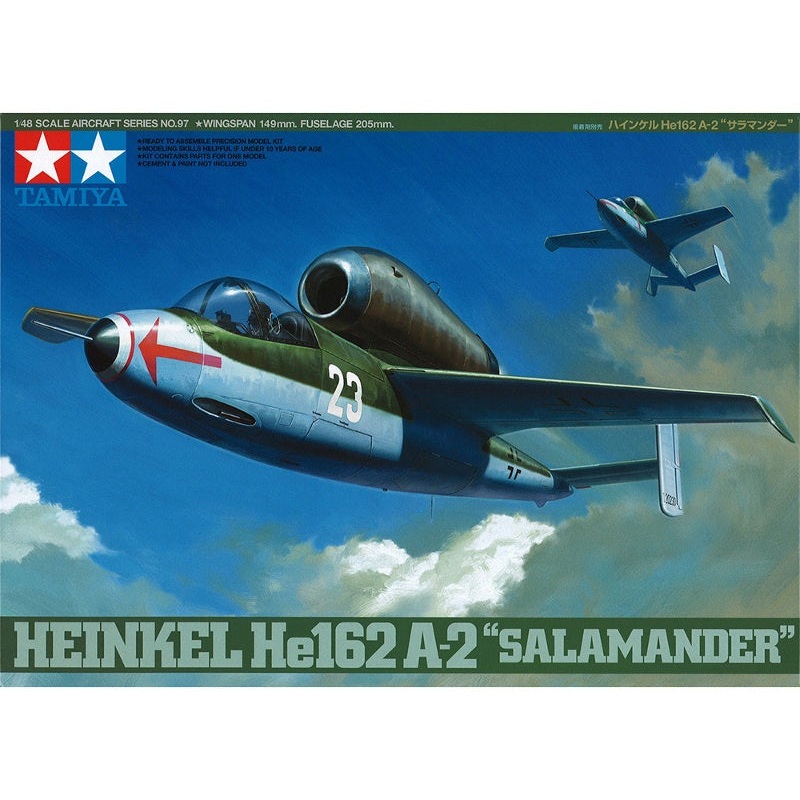 Tamiya 1:48 Heinkel He162 A-2 Salamander