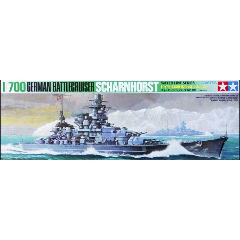 Tamiya 1:700 Scharnhorst Battle Cruiser