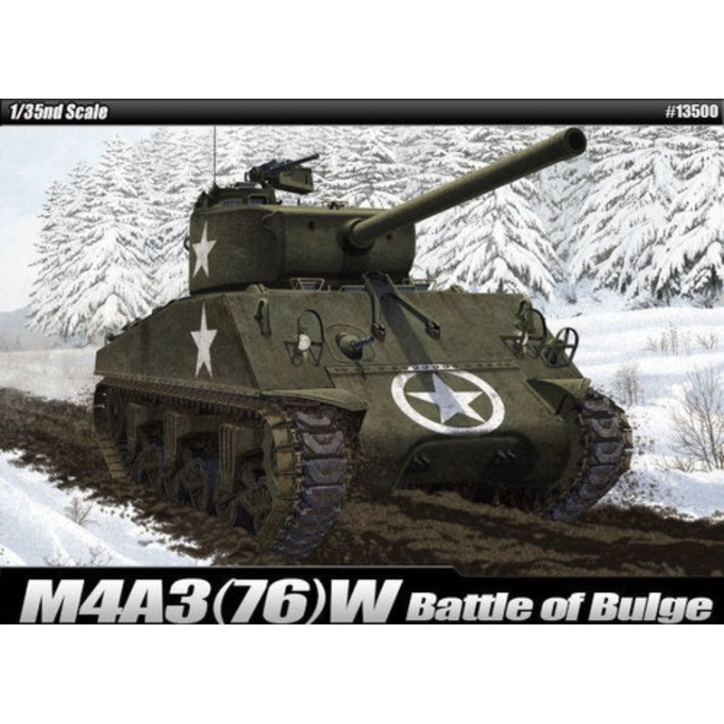 Academy 1:35 M4A3 (76)W “Battle of Bulge” (LW)