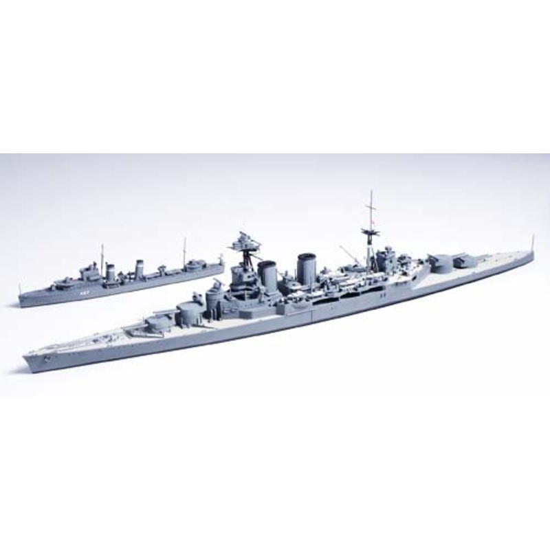 Tamiya 1:700 Battlecruiser Hood & E Class Destroyer