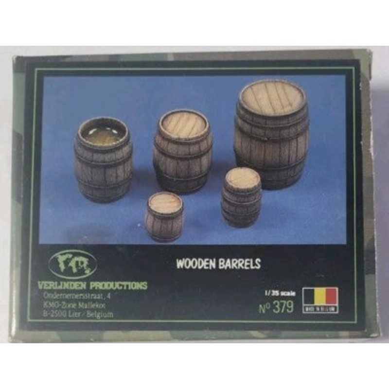 VP 1:35 Wooden Barrels Resin Set