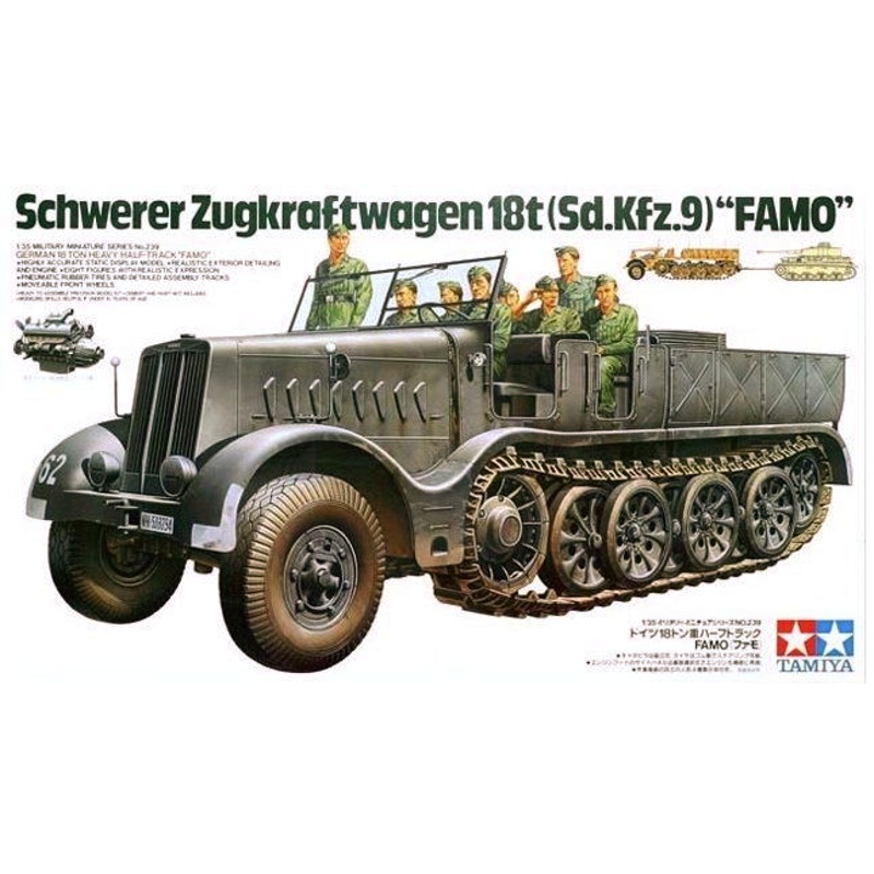 Tamiya 1:35 Schwerer Zugkraftwagen 18t (Sd.Kfz.9) FAMO