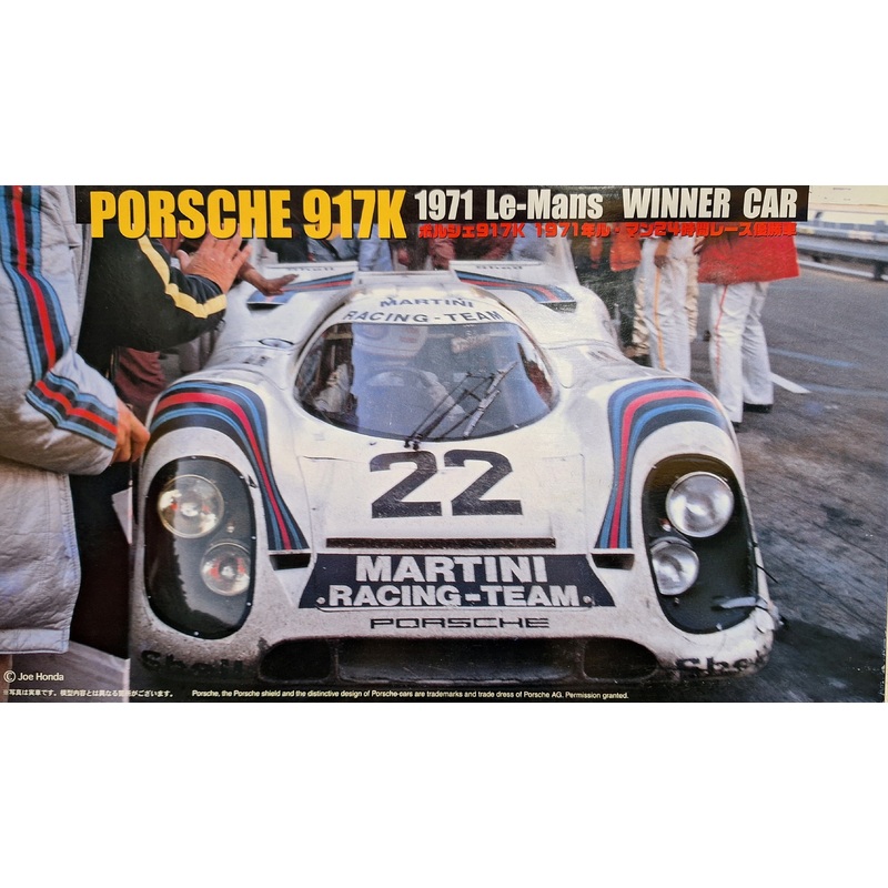 *Vintage, Aged Decals* Fujimi 1:24 Porsche 917K 1971 Le-Mans (LW)