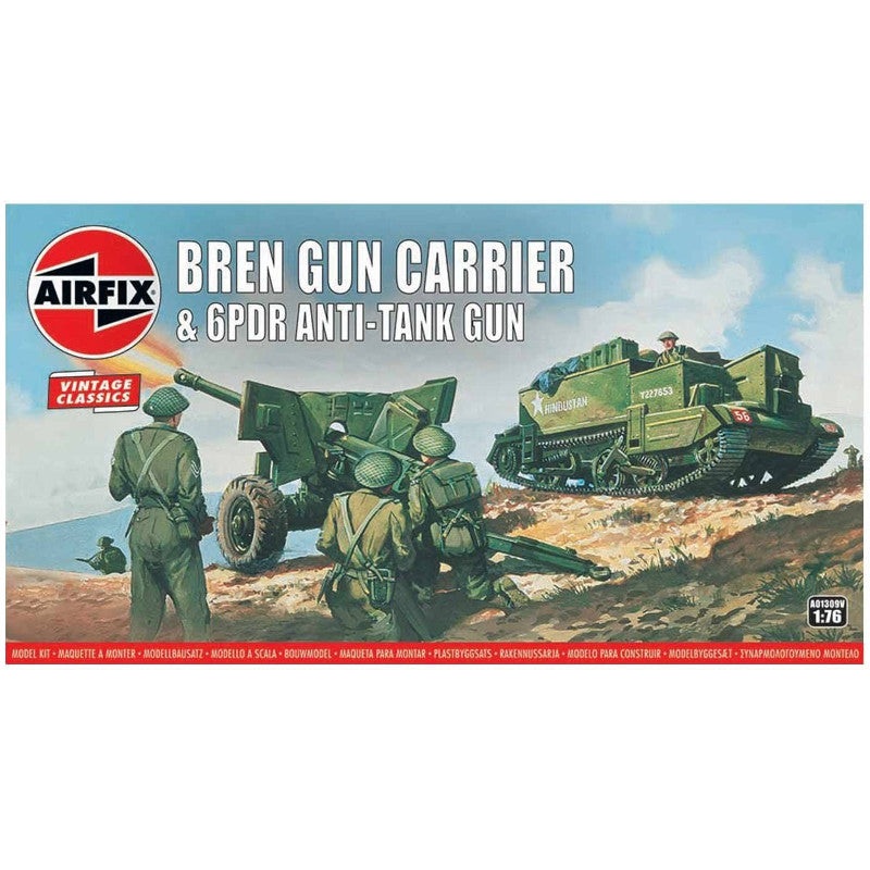 Airfix 1:76 Bren Gun Carrier & 6lb Gun