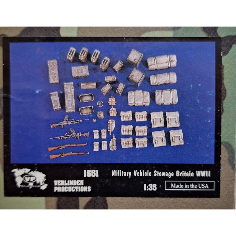 VP 1:35 Military Vehicle Stowage Britain WWII Resin Set