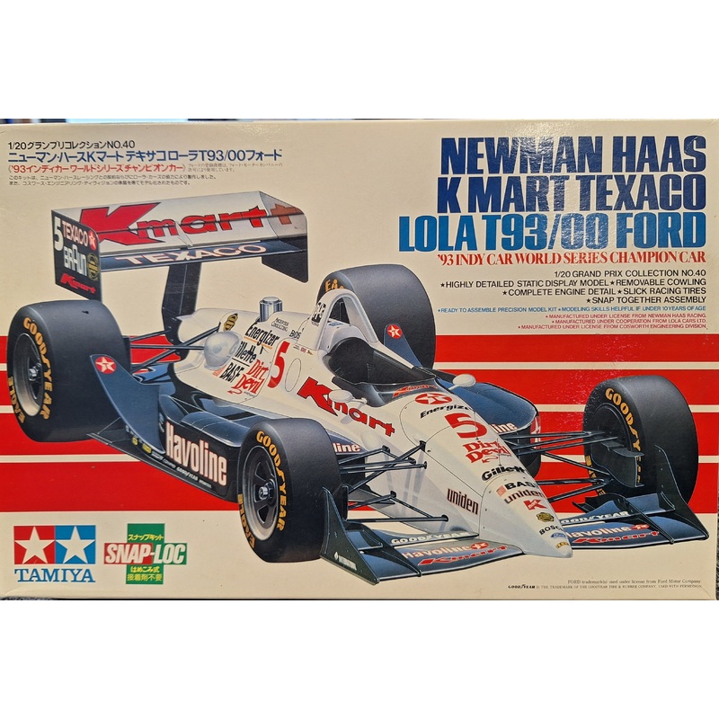 *Vintage* Tamiya 1:20 Newman Haas Kmart Texaco Lola T93/00 Ford