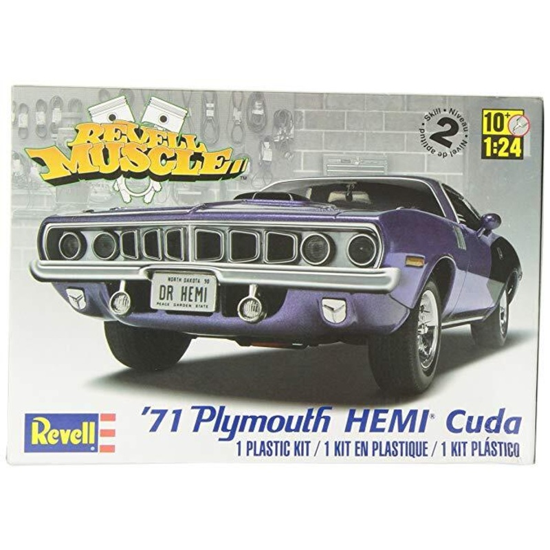 Revell 1/24 ’71 Plymouth Hemi ‘Cuda Hardtop 12943 Plastic Model Kit