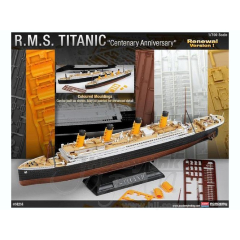 Academy 1/700 R.M.S. Titanic “Centenary Anniversary” MCP Plastic Model Kit [14214]