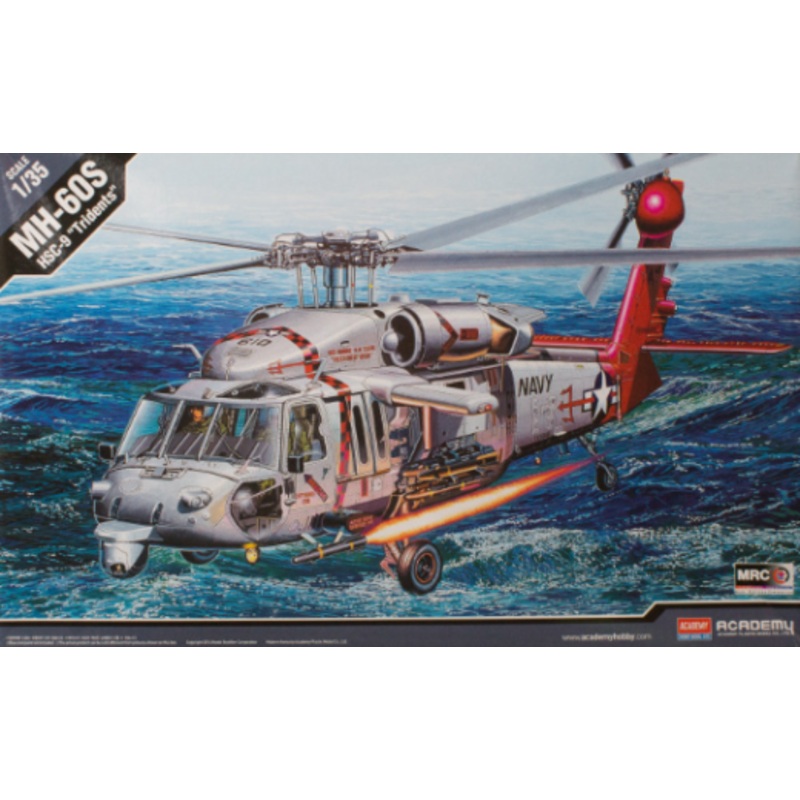 Academy 1/35 MH-60S HSC-9 “Tridents” Seahawk Plastic Model Kit [12120]