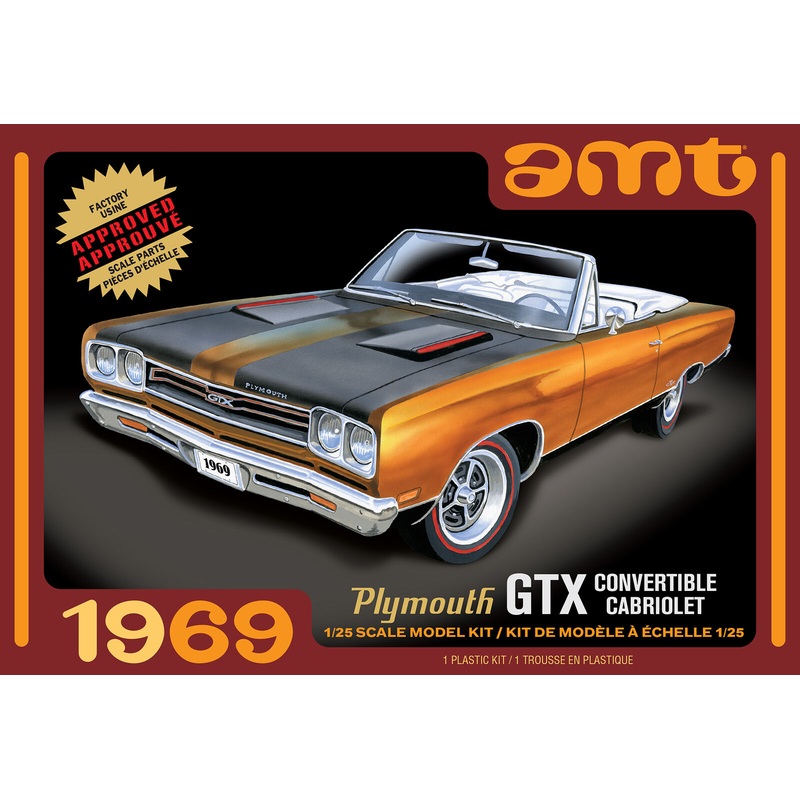 [Scratch and Dent] AMT 1/25 1969 Plymouth GTX Convertible Plastic Model Kit
