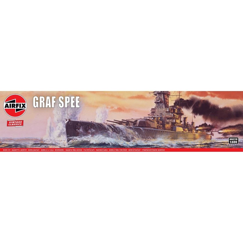 Airfix 1/600 Admiral Graf Spee Plastic Model Kit 04211V