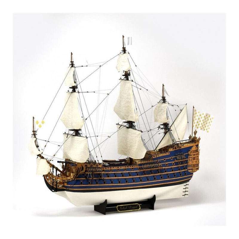 [Scratch and Dent] Artesania 1/72 LE Soleil Royal Louis XIV’s Flagship w/ Figurines Wooden Ship Model Kit – Artesania Latina