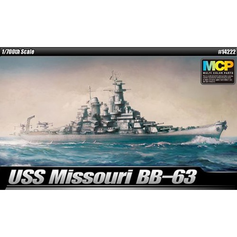 Academy 1/700 USS Missouri BB-63 MCP Plastic Model Kit [14222]