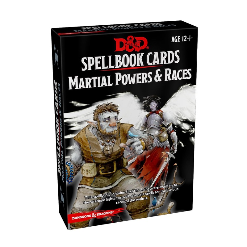 Spellbook Cards: Martial Powers & Races