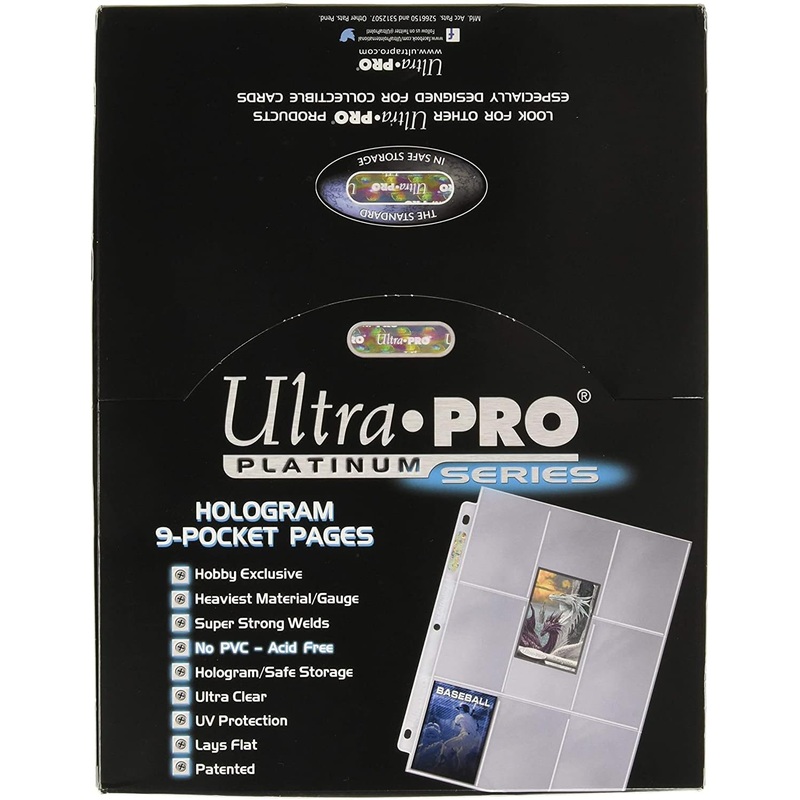 Ultra-PRO Platinum Series 100 Pages Card Sleeves: Hologram 9-pocket pages