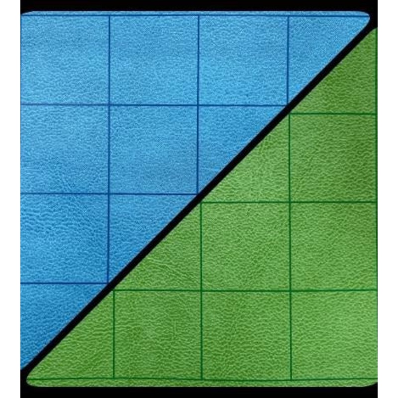 Battlemat: Two-color Vinyl Game Mat (blue/green)