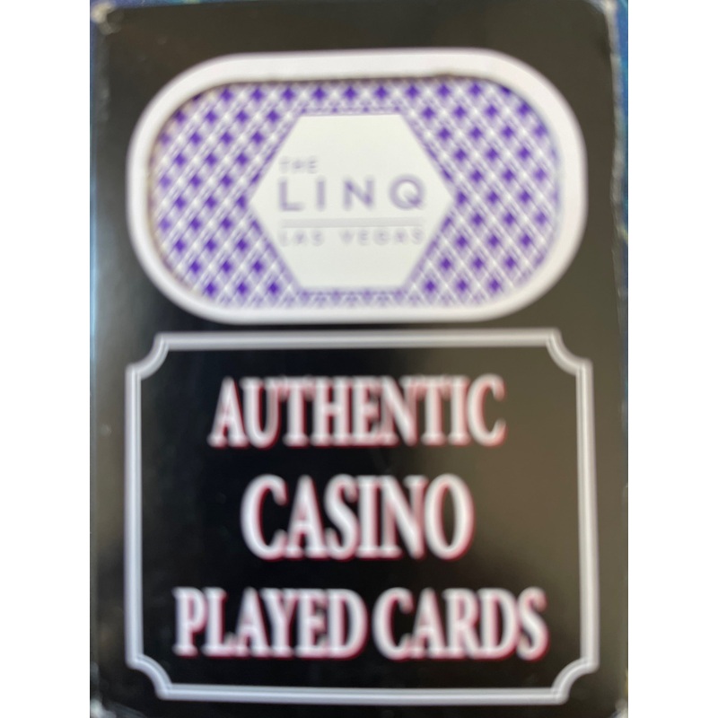 Authentic Casino Played Cards – the Linq Las Vegas