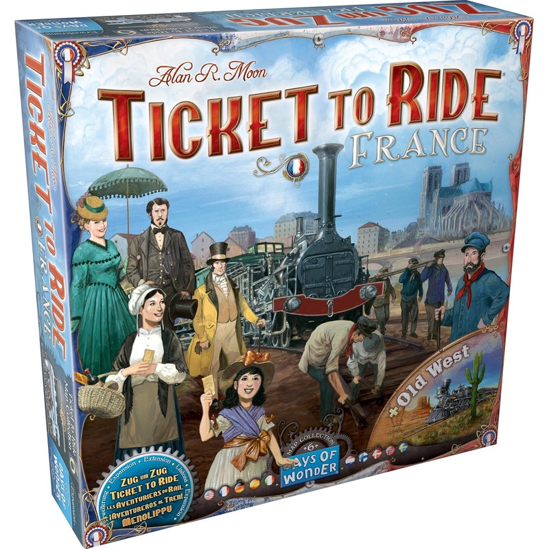 Ticket to Ride FRANCE + Old West Board Game Expansion