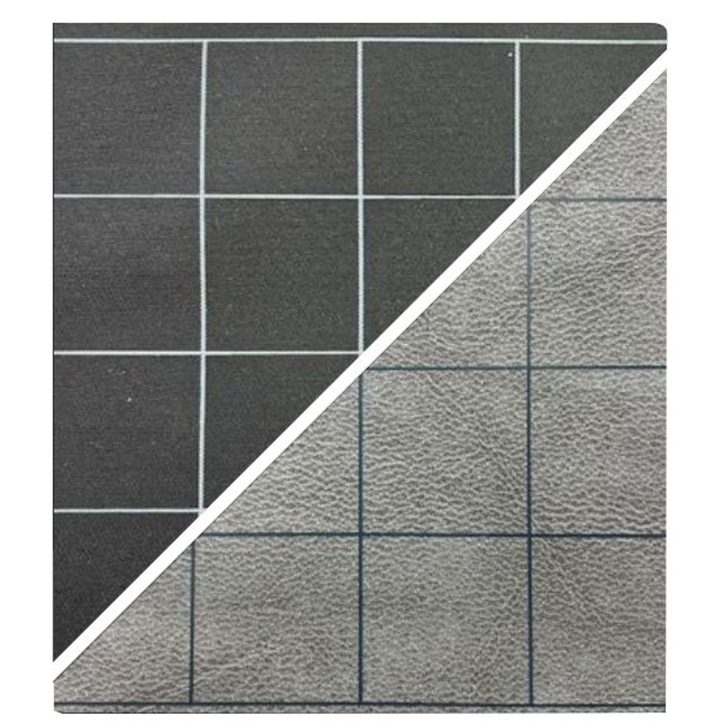 Battlemat: Two-color Vinyl Game Mat (black & grey)