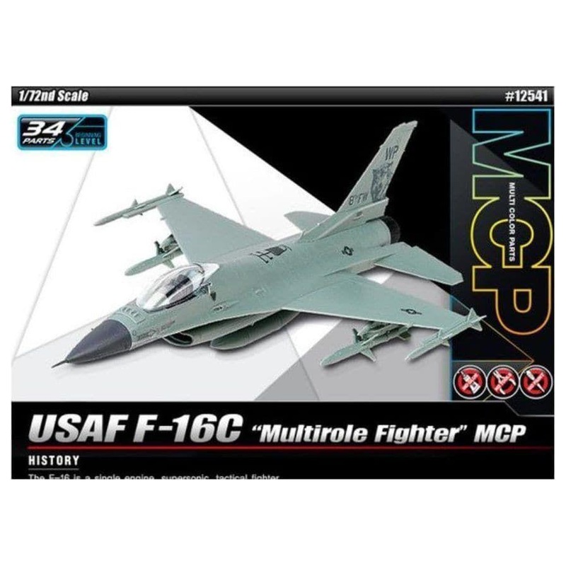 ACADEMY 1/72 USAF F-16C “Multirole Fighter” MCP