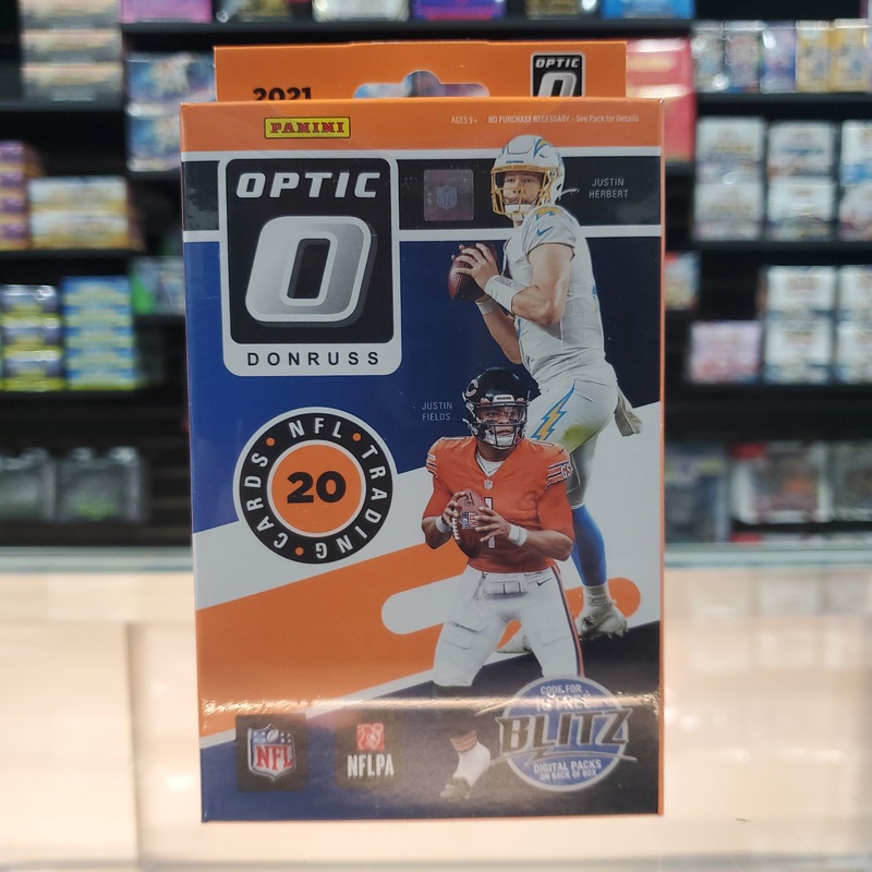 2021 Donruss Optic Football Hanger Box (Blue Scope Parallels)