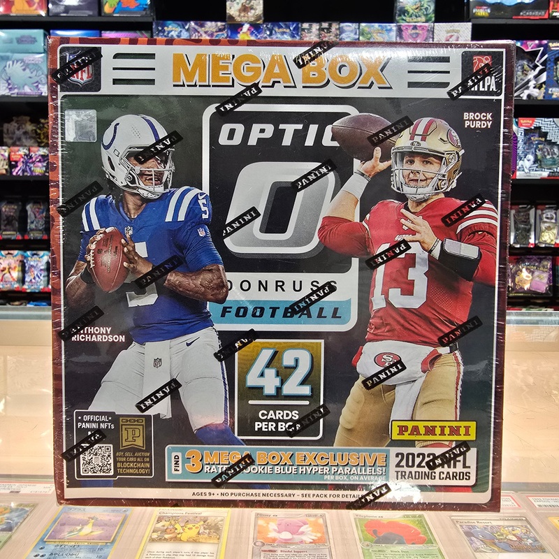 2023 Donruss Optic Football Hobby Mega Box (Blue Hyper Parallels)