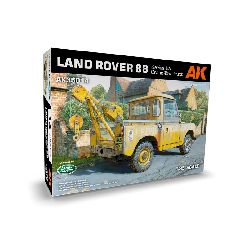 AK Interactive 1/35 Land Rover 88 Series IIA -Crane / Tow Truck Plastic Model Kit