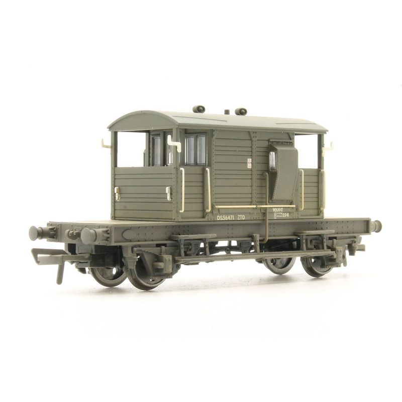 BACHMANN 38-404A SR PILL BOX BRAKE VAN BR DEPARTMENTAL OLIVE GREEN (WEATHERED)