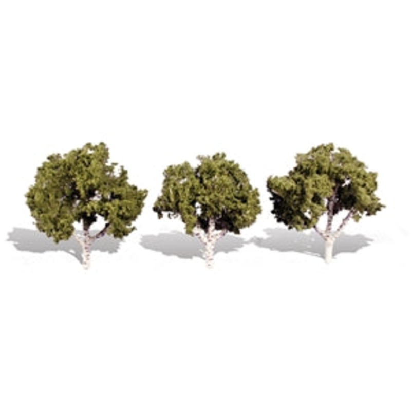 WOODLAND SCENICS TR3554 WATERS EDGE TREES 3 PACK  3 in – 4 in